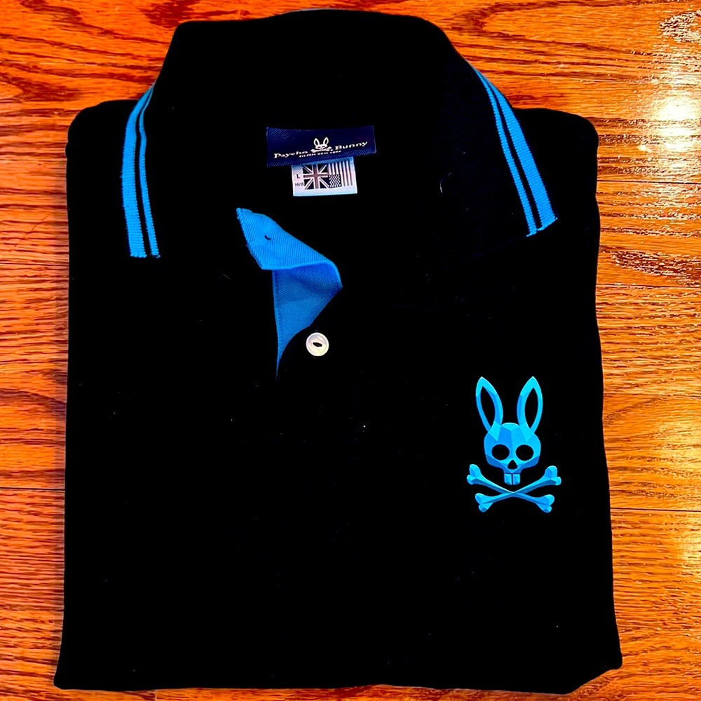 Boys psycho bunny polo shirt size 14/16